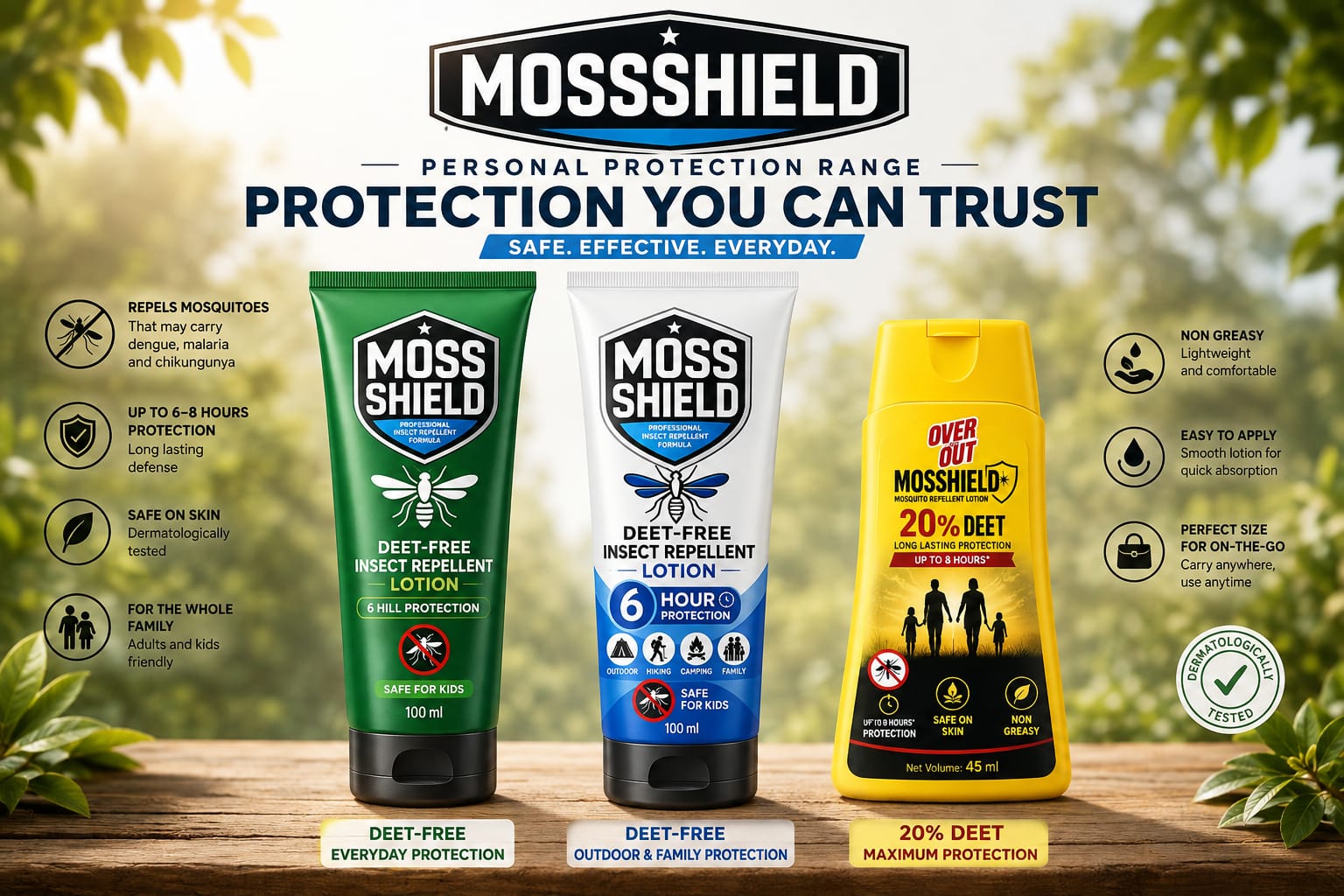 MosShield® DEET 20% Insect Repellent Lotion